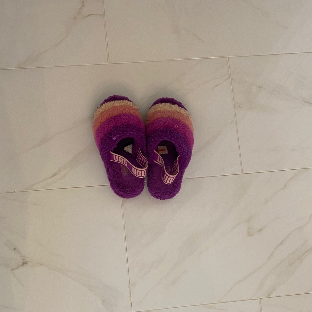UGG Vibrant Purple and Pink Slippers